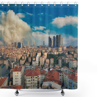 Personality  Intense Urban Sprawl And Population Growth Make Istanbul One Of The Hardest Cities To Live In. Chaotic Urbanisation In Istanbul. Shower Curtains