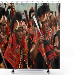 Personality  Men In Colours Shower Curtains