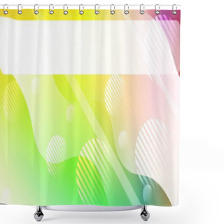 Personality  Blurred Decorative Design In Abstract Style With Wave, Curve Lines, Circle, Space For Text. Design For Your Header Page, Ad, Poster, Banner. Vector Illustration Shower Curtains