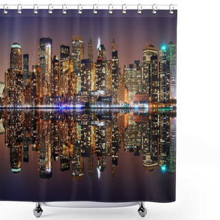 Personality  Manhattan Panorama, New York City Shower Curtains