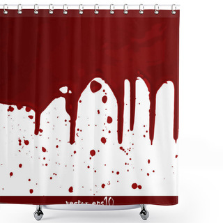 Personality  Splattered Blood Stains Shower Curtains