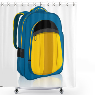 Personality  School Bag Shower Curtains