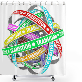Personality  Transition Words Illustration Shower Curtains