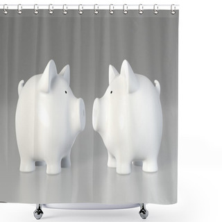 Personality  Piggy Bank - Vis á Vis Shower Curtains
