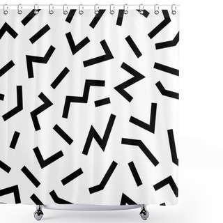 Personality  Seamless Background 80s Shower Curtains