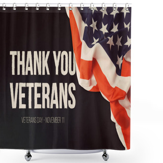 Personality  Veterans Day Background  Shower Curtains