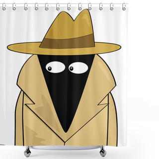 Personality  Spy Shower Curtains