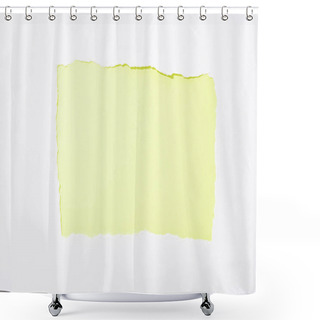 Personality  Lime Green Colorful Background In White Torn Paper Hole Shower Curtains