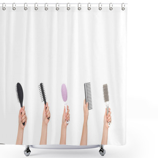 Personality  Hairbrushes Shower Curtains