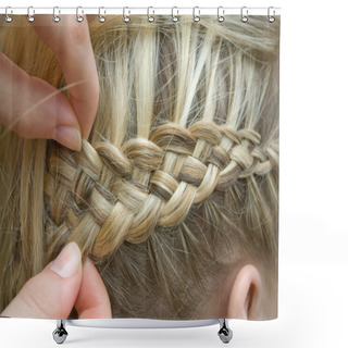 Personality  French Braid Shower Curtains