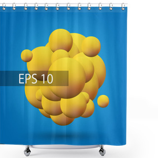 Personality  Vector Background With Bubbles. Shower Curtains