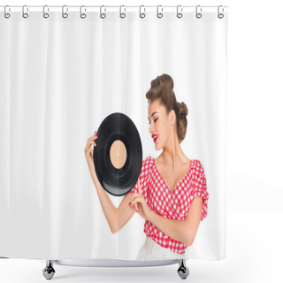 Personality  Pin Up Girl Shower Curtains