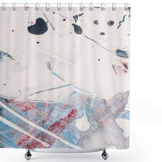 Personality  Abstract Background With Splatters Of Oil Paint  Shower Curtains