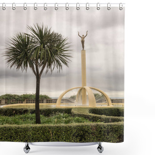 Personality  Thomas Gilray Memorial Statue And Fountain In Napier. Shower Curtains