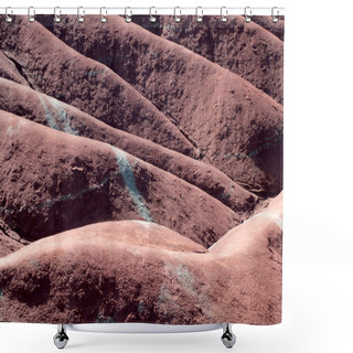Personality  Red Clay Badlands Dunes Shower Curtains