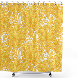 Personality  Seamless Texture Three Shower Curtains