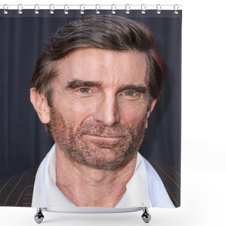 Personality  Sharlto Copley Arrives At The Los Angeles Premiere Of Universal Pictures 'Monkey Man' Held At The TCL Chinese Theatre IMAX On April 3, 2024 In Hollywood, Los Angeles, California, United States. Shower Curtains