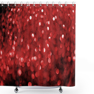 Personality  Abstract Background With Blurred Red Glitter   Shower Curtains
