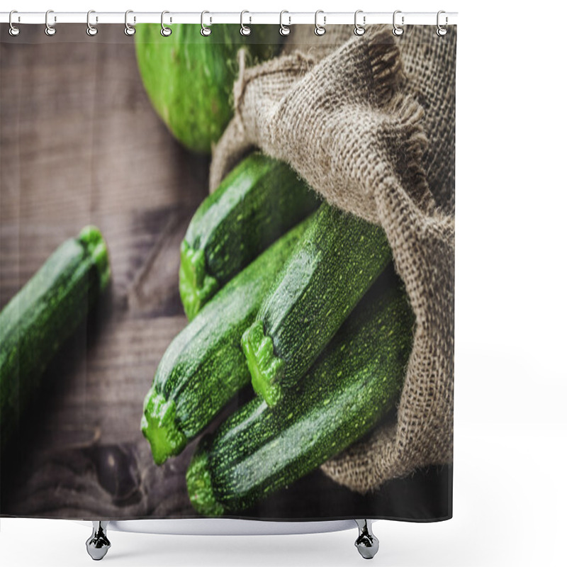 Personality  Zucchini In Sack Shower Curtains