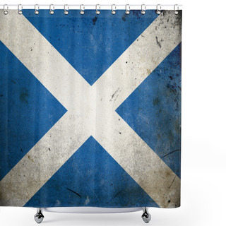Personality  Grunge Flag Scotland Shower Curtains
