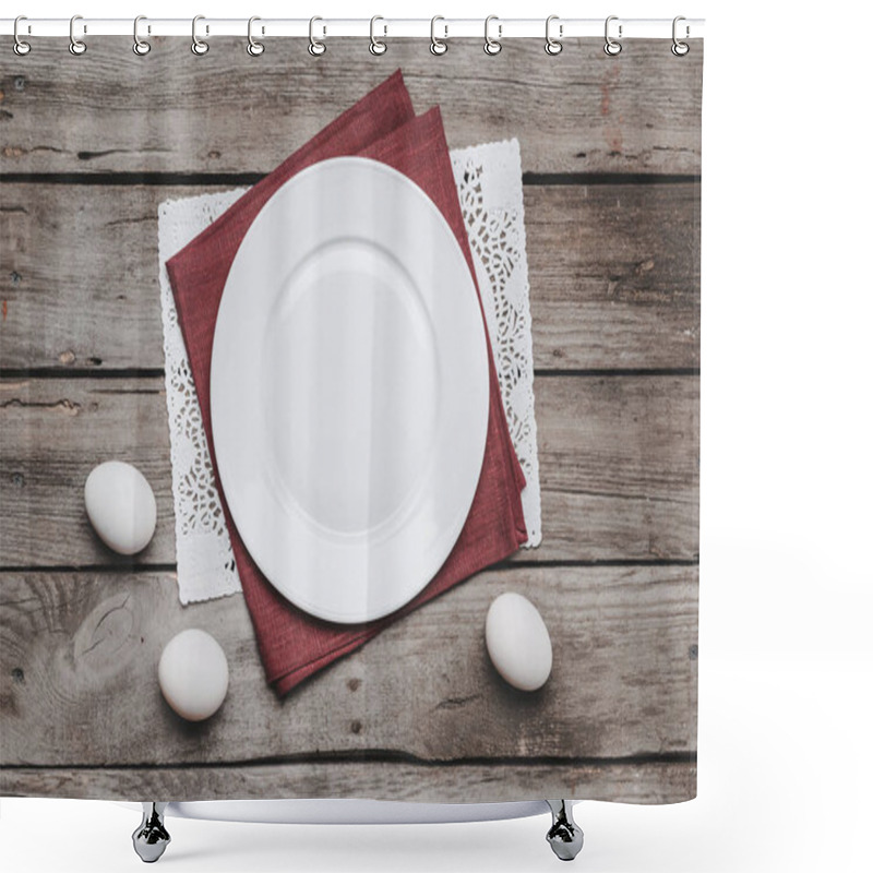 Personality  Easter Table Setting   Shower Curtains