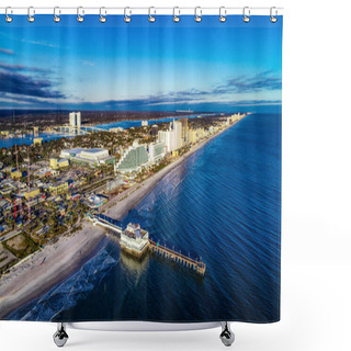 Personality  Aerial View Of Daytona Beach, Florida FL Shower Curtains