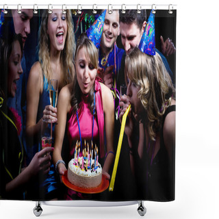 Personality  Birthday Party Shower Curtains