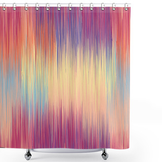 Personality  Grunge Stripes Seamless Pattern In Blue,yellow,pink Colors Shower Curtains
