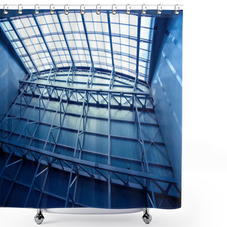 Personality  Wide Blue Ceiling Shower Curtains