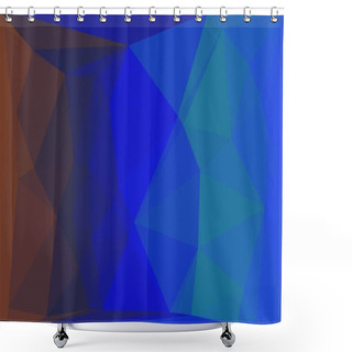 Personality  Abstract Multicolored Background With Polygonal Pattern Shower Curtains