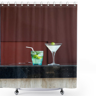 Personality  Cocktails Shower Curtains