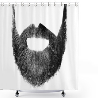 Personality  Bearded Man Chin Shower Curtains