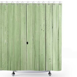 Personality  Green Wooden Background Shower Curtains