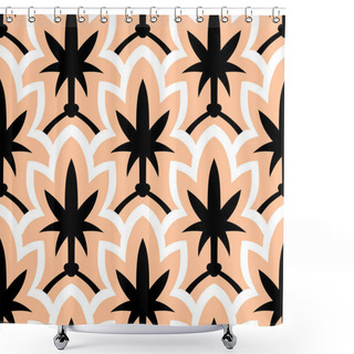 Personality  Hand Drawn Art Deco Pattern Shower Curtains