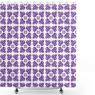 Personality  Seamless Pattern Shower Curtains