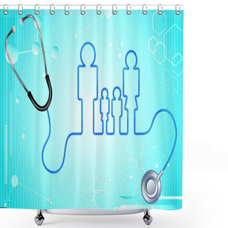 Personality  Family Health Insurance Shower Curtains
