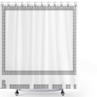 Personality  Vector Frame  Shower Curtains