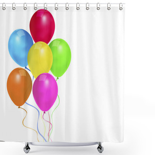 Personality  Balls To The Holiday Birthday Shower Curtains