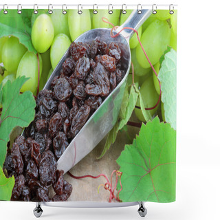 Personality  Raisins And Grapes Shower Curtains