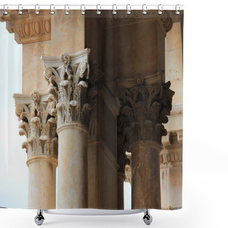 Personality  Facade Of Church Of All Nations . Jerusalem. Israel Shower Curtains