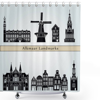 Personality  Alkmaar Landmarks And Monuments Shower Curtains