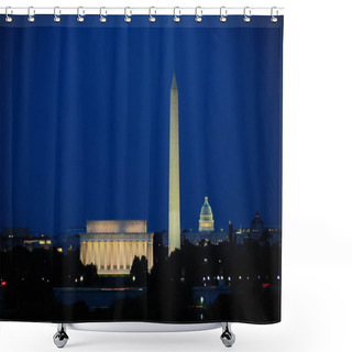 Personality  Washington DC Skyline Shower Curtains