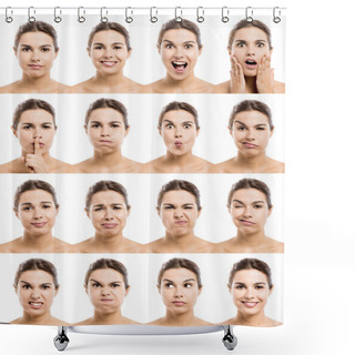 Personality  Different Moods Shower Curtains