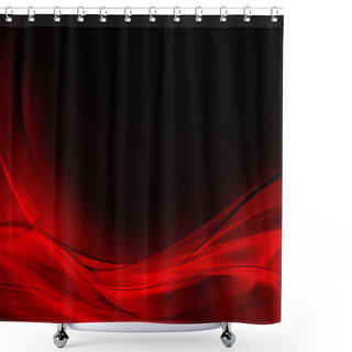 Personality  Abstract Luminous Red And Black Background Shower Curtains