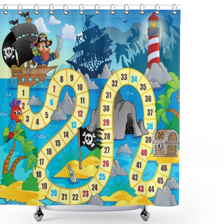 Personality  Board Game Theme Image 5 Shower Curtains