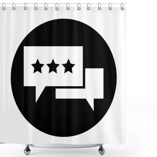 Personality  Speech Bubble Icon Shower Curtains