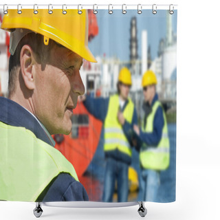 Personality  Dockers Portrait Shower Curtains
