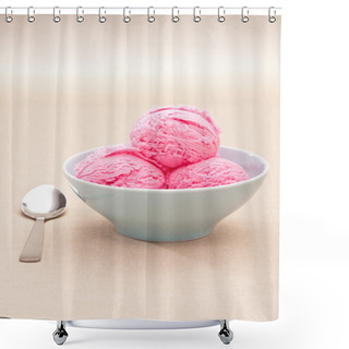 Personality  Strawberry Ice Cream Cup  Shower Curtains