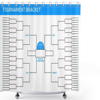 Personality  Tournament Bracket Shower Curtains