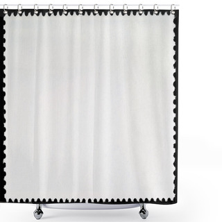Personality  Blank Postage Stamp Shower Curtains